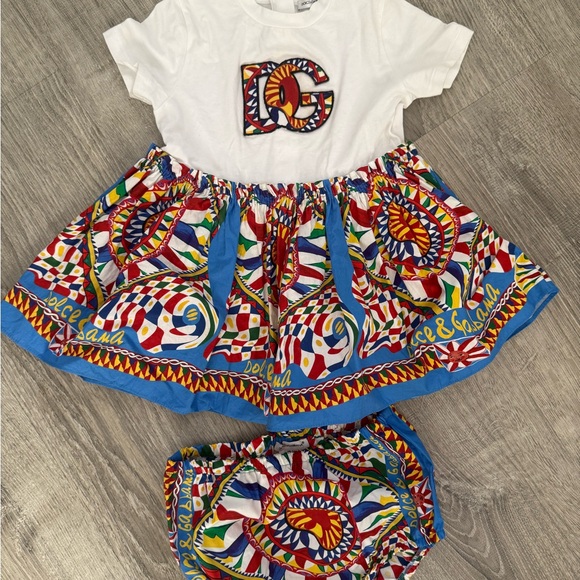 Dolce & Gabbana Multicolor Baby Dress Set - Picture 1 of 7